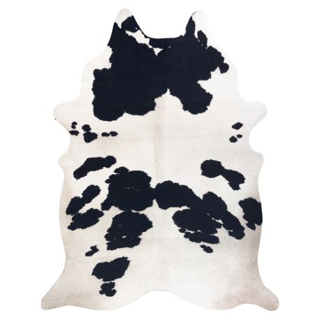Matto Nautaeläinten tekonahka, Lehmä G5069-1 valkoinen-musta nahka