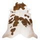 Szőnyeg mesterséges marhabőr, tehén G5069-2 fehér barna bőr