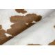 Χαλί Τεχνητό δέρμα αγελάδας, Αγελάδα G5069-2 λευκό καφέ Δέρμα