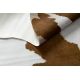 Matto Nautaeläinten tekonahka, Lehmä G5069-2 valkoinen-ruskea nahka