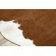 Covor Artificial Cowhide, Vaca G5070-2 maro alb din piele