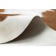 Tæppe Kunstigt oksekødslæder, Ko G5070-2 Brunowo-hvid hud