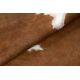 Szőnyeg mesterséges marhabőr, tehén G5070-2 fehér barna bőr