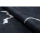 Alfombra lavable ANDRE 1213 Griego vintage antideslizante - blanco / azul