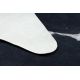 Alfombra lavable ANDRE 1213 Griego vintage antideslizante - blanco / azul