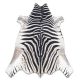 Matto Nautaeläinten tekonahka, Zebra G5128-1 valkoinen-musta nahka
