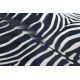 Koberec umělá hovězí kůže Zebra G5128-1, bílá černá kůže