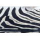 Couro de Vaca Artificial para Tapete, Zebra G5128-1 Branco Preto