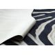 Carpet Artificial Cowhide, Zebra G5128-1 white black Leather