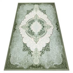 Exclusiv EMERALD covor 1020 cerc - glamour, stilat, marmură, triunghiurile negru / aur
