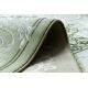 Exclusive EMERALD Carpet 1020 circle - glamour, stylish marble, triangles black / gold