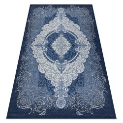 Kizárólagos EMERALD szőnyeg 1020 kör - glamour, elegáns márvány, háromszögek üveg zöld / arany