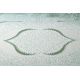 Kizárólagos EMERALD szőnyeg 1022 kör - glamour, elegáns márvány, geometriai üveg zöld / arany