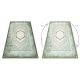 Kizárólagos EMERALD szőnyeg 1022 kör - glamour, elegáns márvány, geometriai szürke / arany