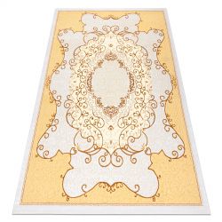 Vaip OPERA 0A009A C91 45 Ornament - Struktuuriline, kahel tasemel fliis elevandiluu / kollane