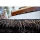 Tapete LOVE SHAGGY modelo 93600 preto-castanho