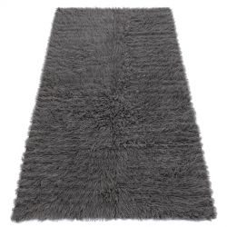 Vilnas paklājs - Gultas pārklājs, ieliktnis pelēks