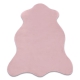 Alfombra NEW DOLLY G4337 Imitación de piel de conejo rosado