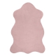 Matto NEW DOLLY nahka G4337 vaaleanpunainen Jäljitelmä kanin turkista