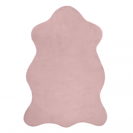 Paklājs NEW DOLLY āda G4337 rozā Trušu kažokādas imitācija