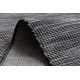Плоский тканий бігун SISAL PATIO, рівномірний дизайн 2778 чорний
