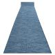 Alfombra de pasillo plano SISAL PATIO diseño uniforme 2778 azul