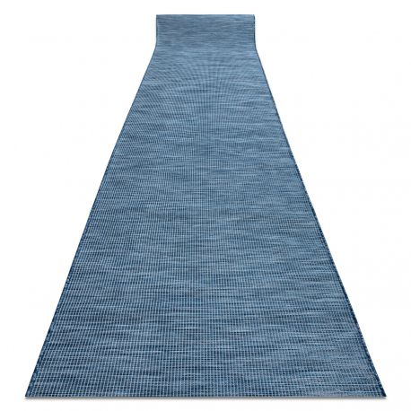 Běhoun SIZAL PATIO model 2778 ploché tkaní, jednotný, modrý