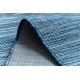 Lapos szövésű futó szőnyeg SIZAL PATIO egységes formatervezésű, 2778 kék