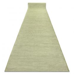 Плоский тканий бігун SISAL PATIO, рівномірний дизайн 2778 зелений