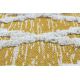 Килим EKO SIZAL BOHO MOROC алмази 22297 бахромою - два рівні флісу жовтий / крем, перероблений килим