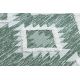 Teppich ÖKO SISAL BOHO MOROC Diamanten 22312 Franse - zwei Ebenen aus Vlies grün / creme, recycelter Teppich