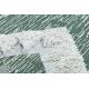 Alfombra ECO sisal BOHO MOROC Diamantes 22312 franjas - dos niveles de vellón verde / crema, alfombra reciclada