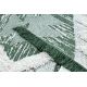 Χαλί ECO σιζάλ Μπόχο MOROC Διαμάντια 22312 περιθώρια - δύο επίπεδα μαλλιού πράσινο / κρέμα, ανακυκλωμένο χαλί