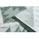 Dywan MOROC Romby 22312 Ekologiczny, EKO SIZAL frędzle - dwa poziomy runa zielony / krem, dywan z bawełny recyklingowanej