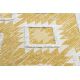 Teppich ÖKO SISAL BOHO MOROC Diamanten 22312 Franse - zwei Ebenen aus Vlies gelb / creme, recycelter Teppich