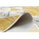 Dywan MOROC Romby 22312 Ekologiczny, EKO SIZAL frędzle - dwa poziomy runa żółty / krem, dywan z bawełny recyklingowanej