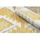 Matta ECO SISAL Boho MOROC Ruter 22312 fringe - två nivåer av hudna gul / grädde, återvunnen matta