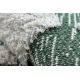 Covor ECO SISAL BOHO MOROC Etno Zig zag 22319 franjuri - două niveluri de lână verde / cremă, covor reciclat