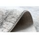 Tappeto classico REBEC frange51171A Ornamento vintage - due livelli di pile crema / grigio 