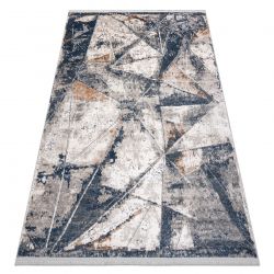 Fonott sizal szőnyeg COOPER Azték, Etno, Cikcakk 22218 ecru / sötétkék