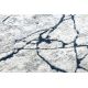 Modern matta REBEC fringe 51184A Marble - två nivåer av hudna grädde / marin
