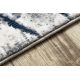 Modern carpet REBEC fringe 51184A Marble - two levels of fleece cream / navy