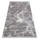 Modern matta REBEC fringe 51186B Marble - två nivåer av hudna grädde / grå