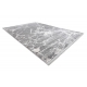 Tappeto moderno REBEC frange51186B Marmo - due livelli di pile crema / grigio
