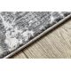 модерен килим REBEC ресни 51186B мрамор - две нива на руно сметана / сив