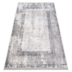 Modern carpet REBEC fringe 51190A Frame vintage - two levels of fleece cream / grey