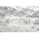 Moderní koberec REBEC střapce 51193A Vlny, Mramor vintage - dvě úrovně rouna krémový / šedá