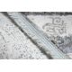 сучасний килим REBEC бахромою 51193A Хвилі, Мармур vintage - два рівні флісу крем / сірий