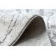 Modern Teppich REBEC Franse 51193A Wellen, Marmor vintage - zwei Ebenen aus Vlies creme / grau