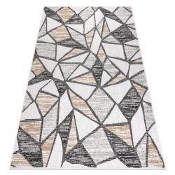 Sisal tapijt SISAL COOPER Mozaiek22208 ecru / zwartkleuring
